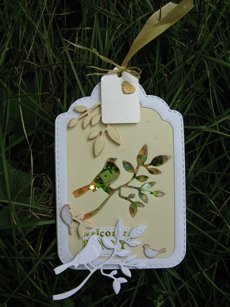 Six sets of Stitched Tag DIE SET for Cards Scrapbook Craft Dies Scrapbooking Die Carbon Steel Embossing Cutting Die 120*81mm die