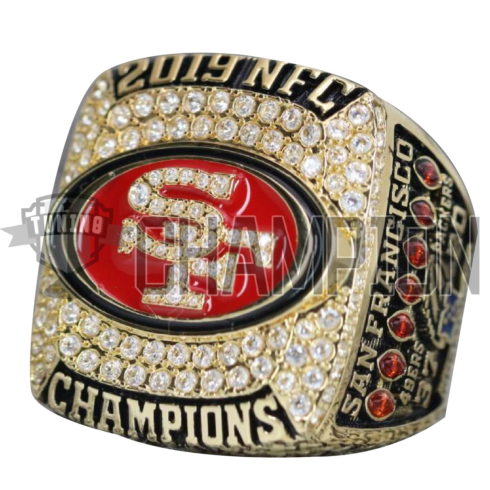 NFL San Francisco 49ers Super Bowl Championship Ring Set Collection,Championship  Rings For Fans!Custom Champions Rings.