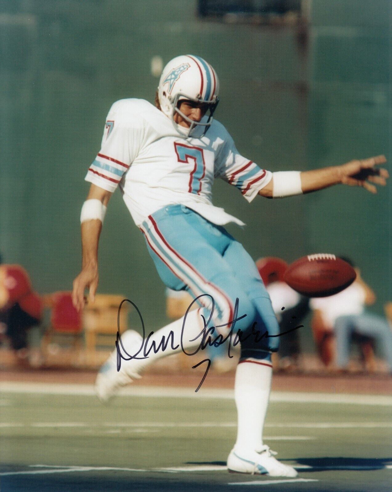 Dan Pastorini 8x10 Signed Photo Poster painting w/ COA Houston Oilers #1