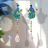 2pcs DIY Special Shaped Crystal Peafowl Suncatcher Diamond Painting Kit