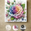 (Pre-Framed)Flower-Special Shape Diamond Painting Kit(25x25cm)