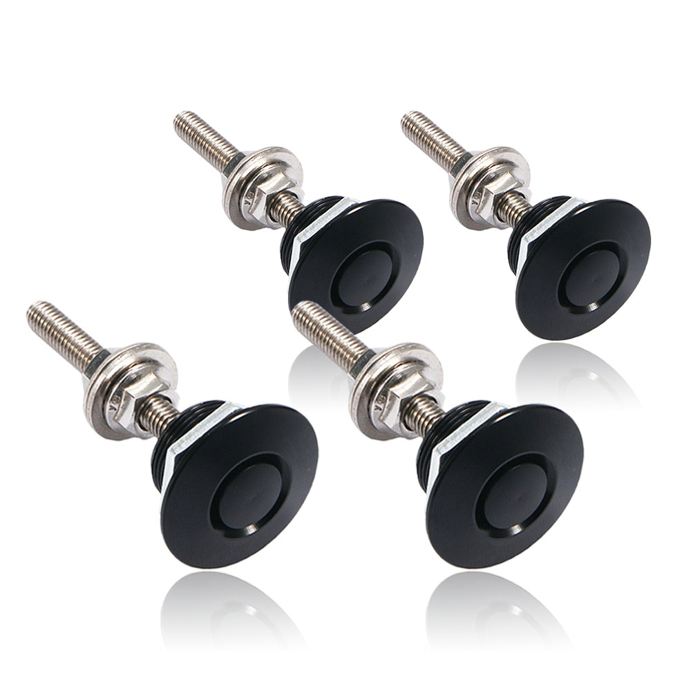 Quick Release Hood Pins, Universal Zinc Alloy Bumper Lock Latch, Pack ...