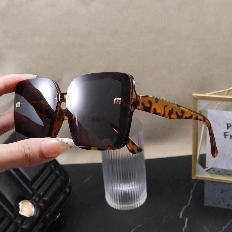 Casual Minimalist Gradient Color Pc Square Full Frame Women's Sunglasses