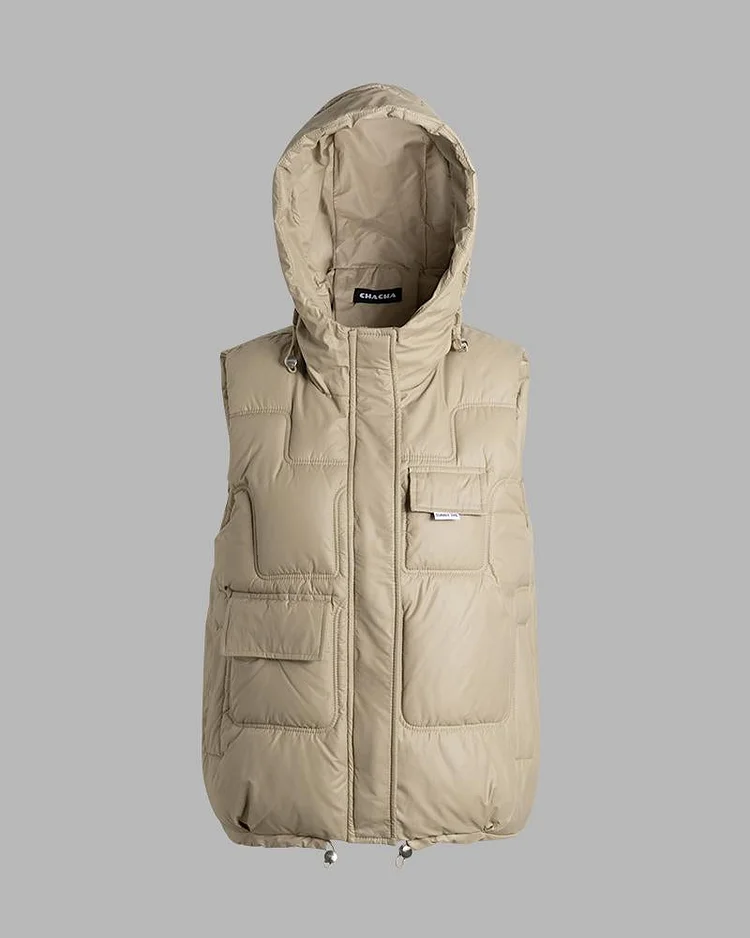 Dune Tempest Puffer Vest with Hood