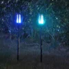 Outdoor Solar 66LED Colorful Torch Lamp Simplicity Security Waterproof Flame Light for Balcony Garden Lawn Rooftop Villa