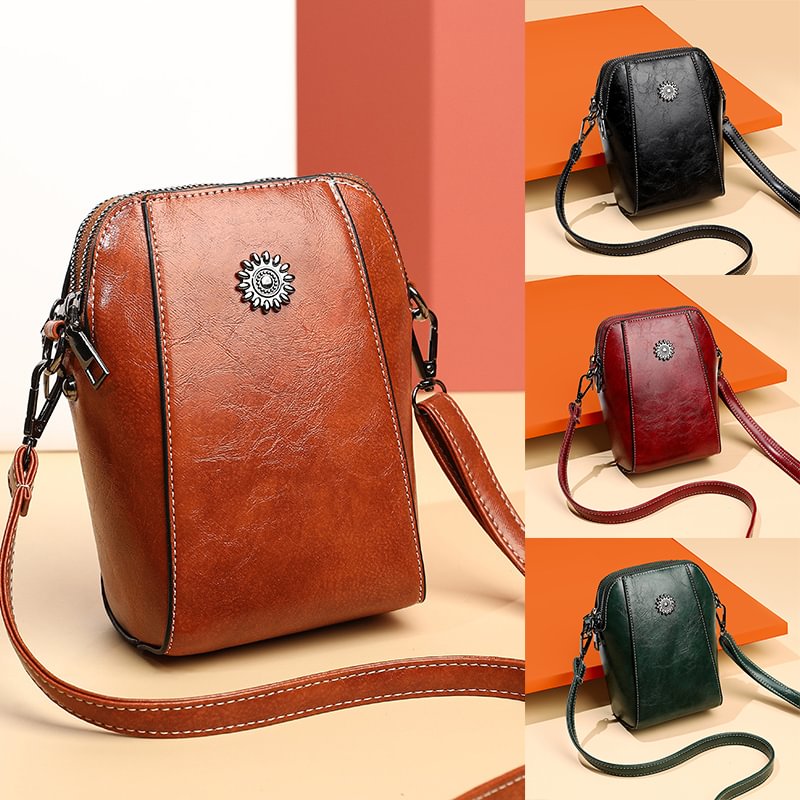 2022 new spring soft leather mobile phone bag