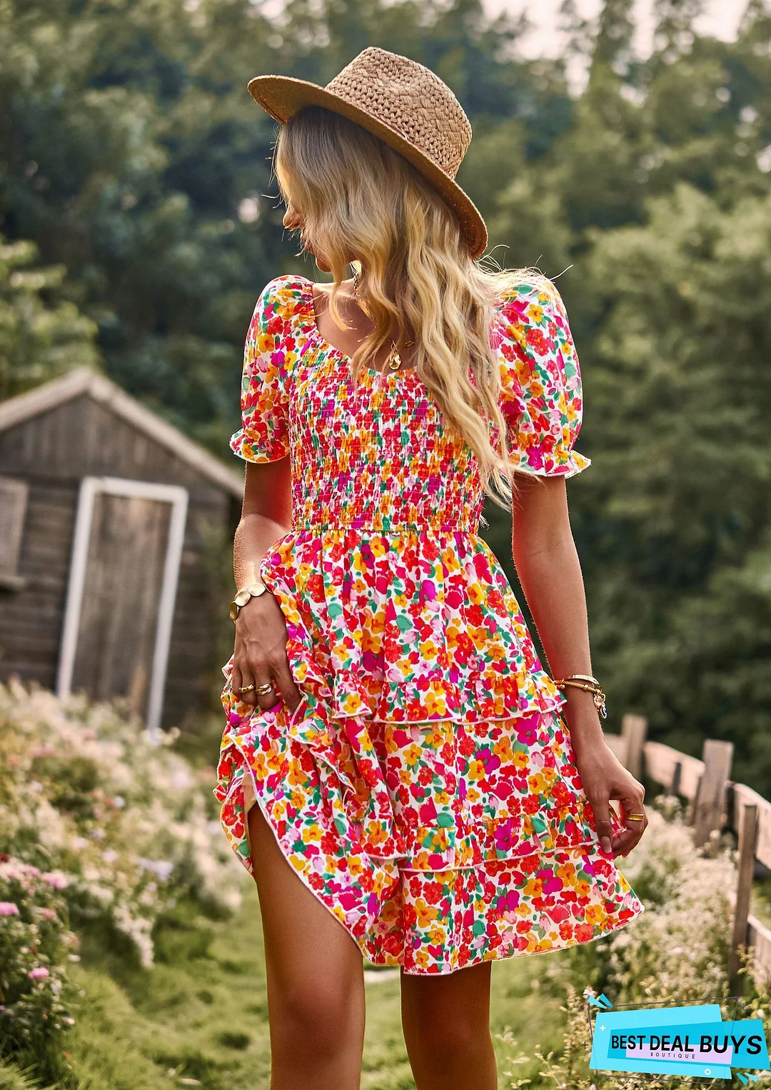Beachside Dreaming Floral Mini Dress