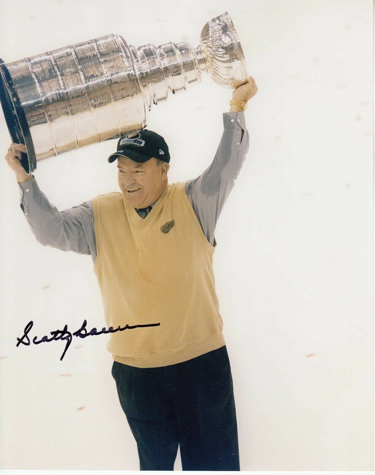 Scotty Bowman #3 8x10 Photo Poster painting W/COA Signed Detroit Red Wings 033119