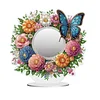 DIY Bling Bling Flower Butterfly Diamond Painting Desk Ornaments Mirror、[Everydayedeals]