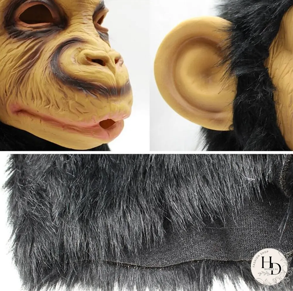 Halloween Gorilla Mask Halloween Animal Party Full Head Mask