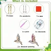 2PCS Bird 5D DIY Diamond Painting Wind Chimes Suncatcher Kit Double Sided Diamond Art Kits Suncatcher with Crystal Pendant for Home Wall Window Decor Adults DIY Art Craft