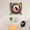 Christmas Wreath With Cardinals-11CT Stamped Cross Stitch 45*45cm/17.72*17.72in tapestrymarket