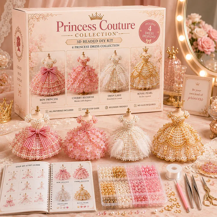 🌸 Magical Dress WorldsTM &mdash; 3D Beaded DIY Collection