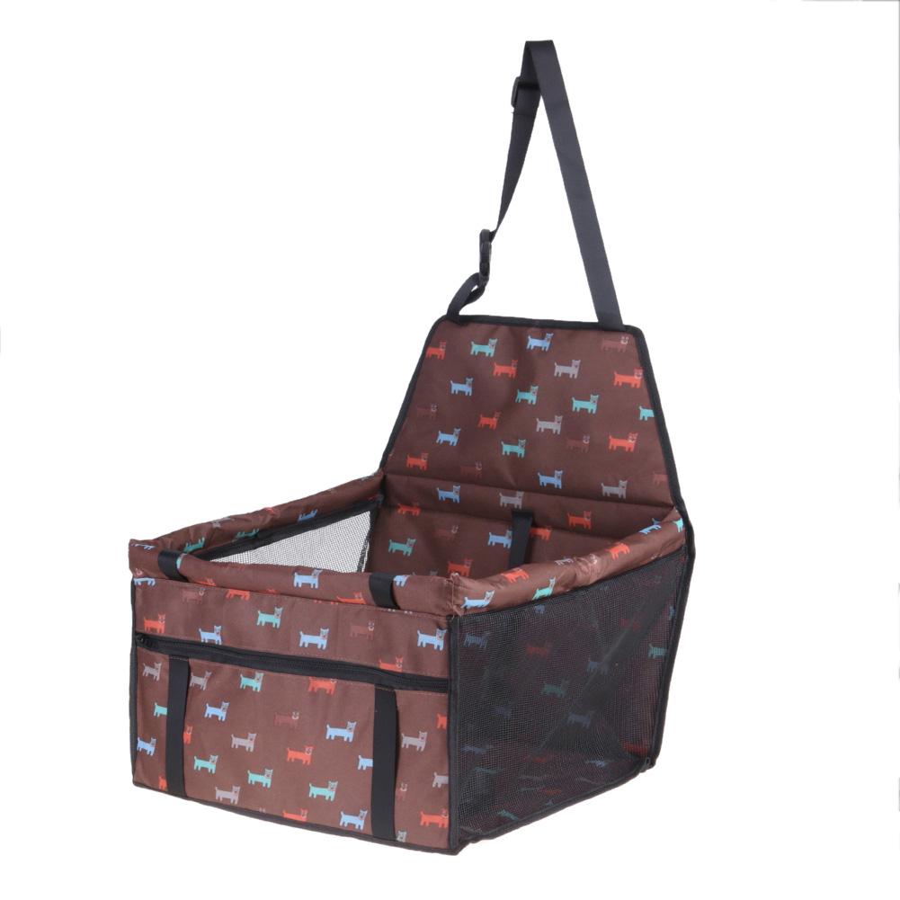 

Pet Dog Car Hanging Mesh Bag Waterproof Cat Puppy Seat Safe Holder Pad Mat, Light brown, 501 Original