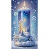 Candle Snow Scenery-14CT Stamped Cross Stitch 40*70cm(Big Size) tapestrymarket
