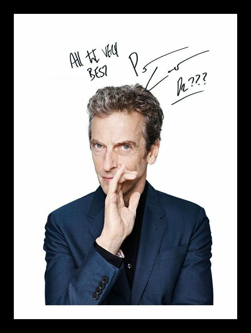 Peter Capaldi Autograph Signed & Framed Photo Poster painting