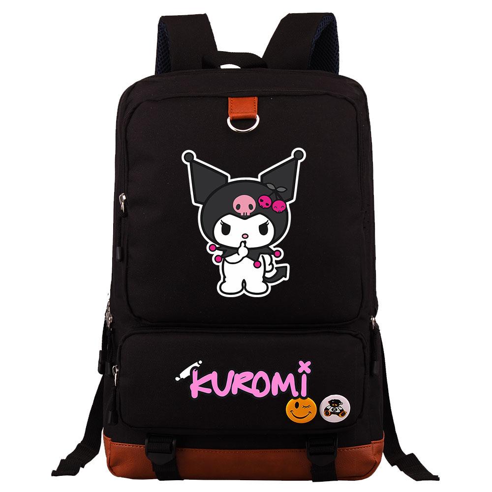 Mayoulove Kuromi Backpack Cute Design with Adjustable Straps for School and Everyday Use-Mayoulove
