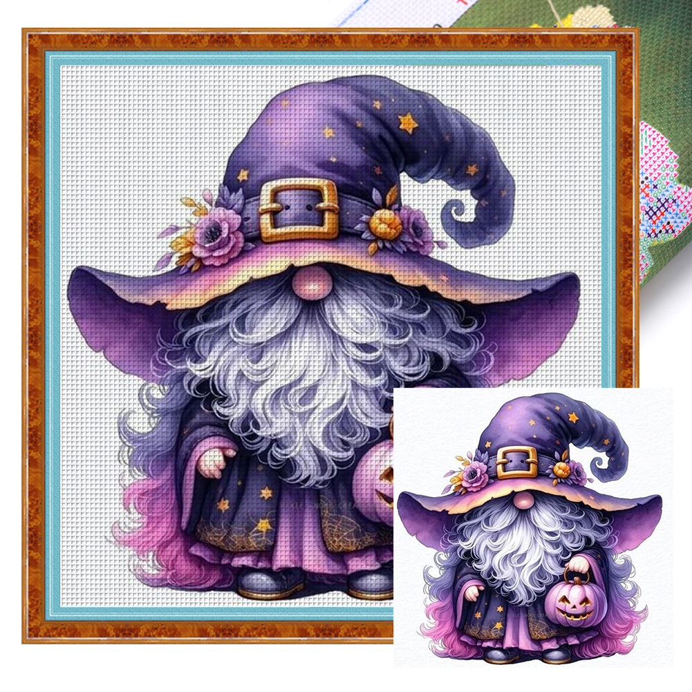 Cute Tree Spirit Full 11CT Pre-stamped Canvas(45*45cm) Cross Stitch