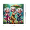 Funny Granny-Paint by Numbers Acrylic Painting 40*40CM
