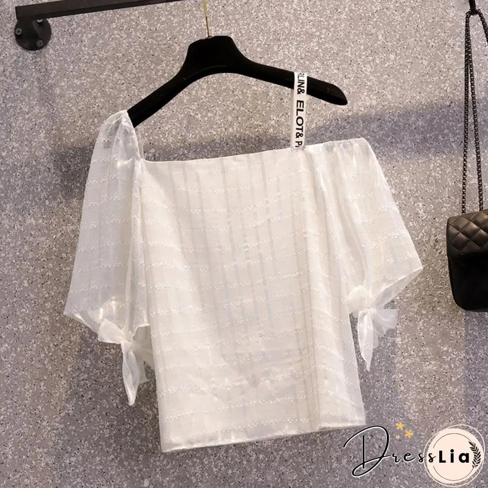 Fashion Off Shoulder Tee+Chic Shorts P11613