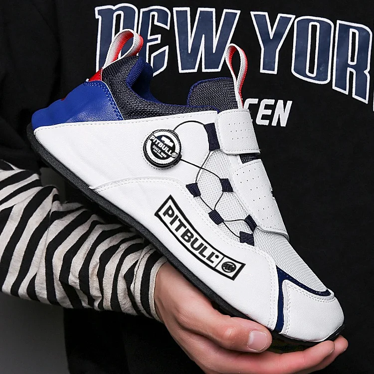 PITBULL Nowe, sportowe, męskie, oddychające buty do biegania z obrotową klamrą