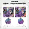 Purple Cat Art Diamond Painting Kit for Adults Home Decor 25x25cm With Frame