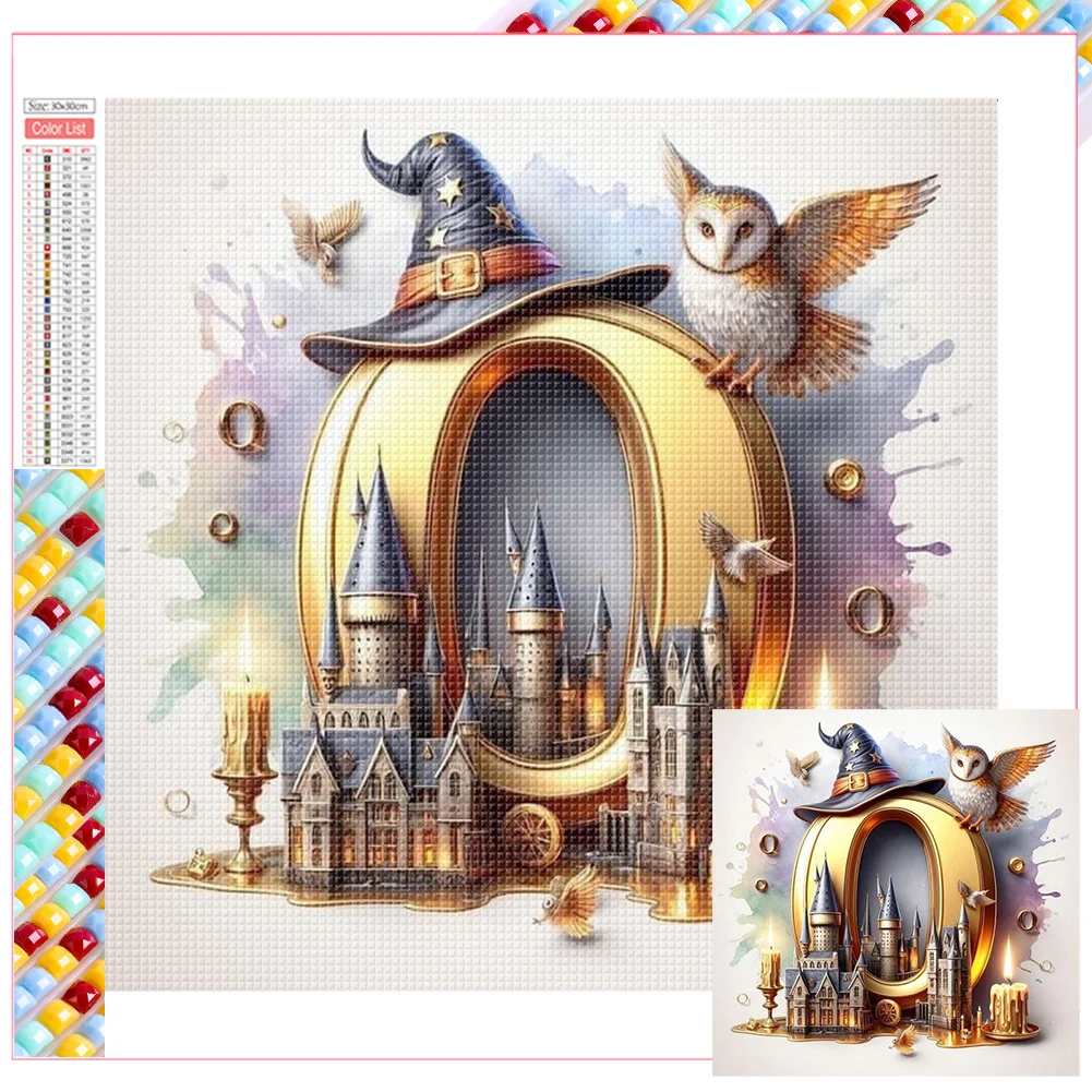 Diamond Painting - Full Square Drill - Harry Potter Letters(Canvas|35*35cm)