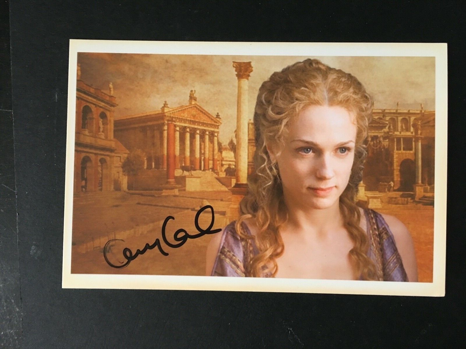 KERRY CONDON - POPULAR IRISH ACTRESS - ROME - SIGNED Photo Poster paintingGRAPH