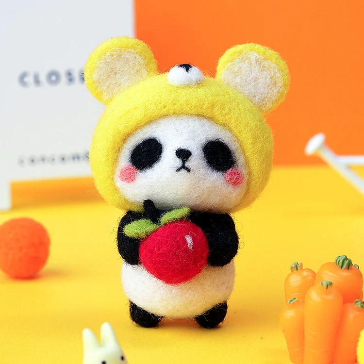 FeltingJoy - Panda Needle Felting Kit - Mice