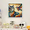 Cat And Bird-11CT Stamped Cross Stitch 40*40cm/15.75*15.75in tapestrymarket