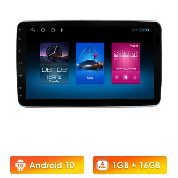 2+32 Universal 1 Din Car Audio Multimedia Player 10.1'' Touch Screen Autoradio Stereo Video GPS WiFi Auto Radio Android