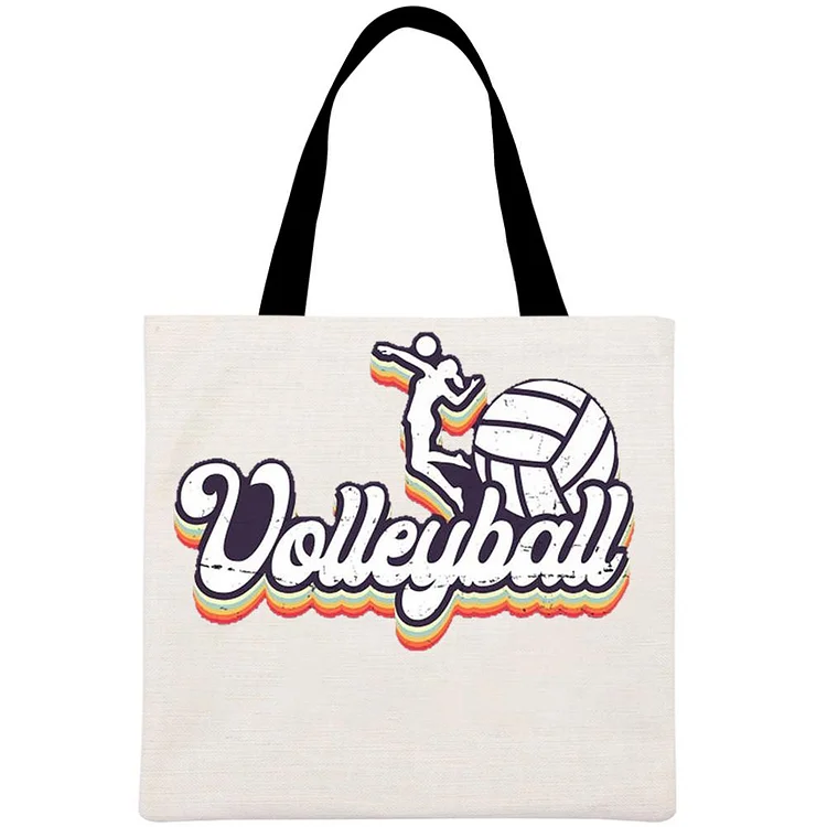Volleyball Printed Linen Bag-Annaletters
