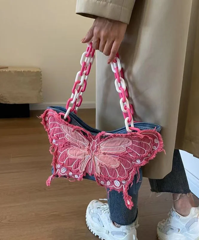 Original Design Butterfly Chain Linked Satchel Bag Handbag