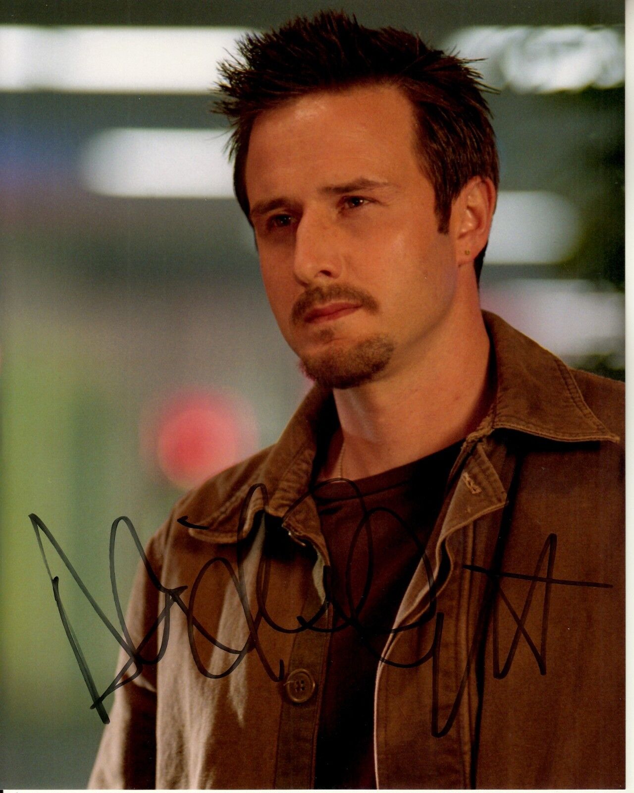 DAVID ARQUETTE hand-signed FANTASTIC 8x10 COLOR CLOSEUP authentic w/ UACC RD COA