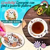 8pcs Full Drill DIY Gem Art Diamond Painting Set Halloween(floral ghost)