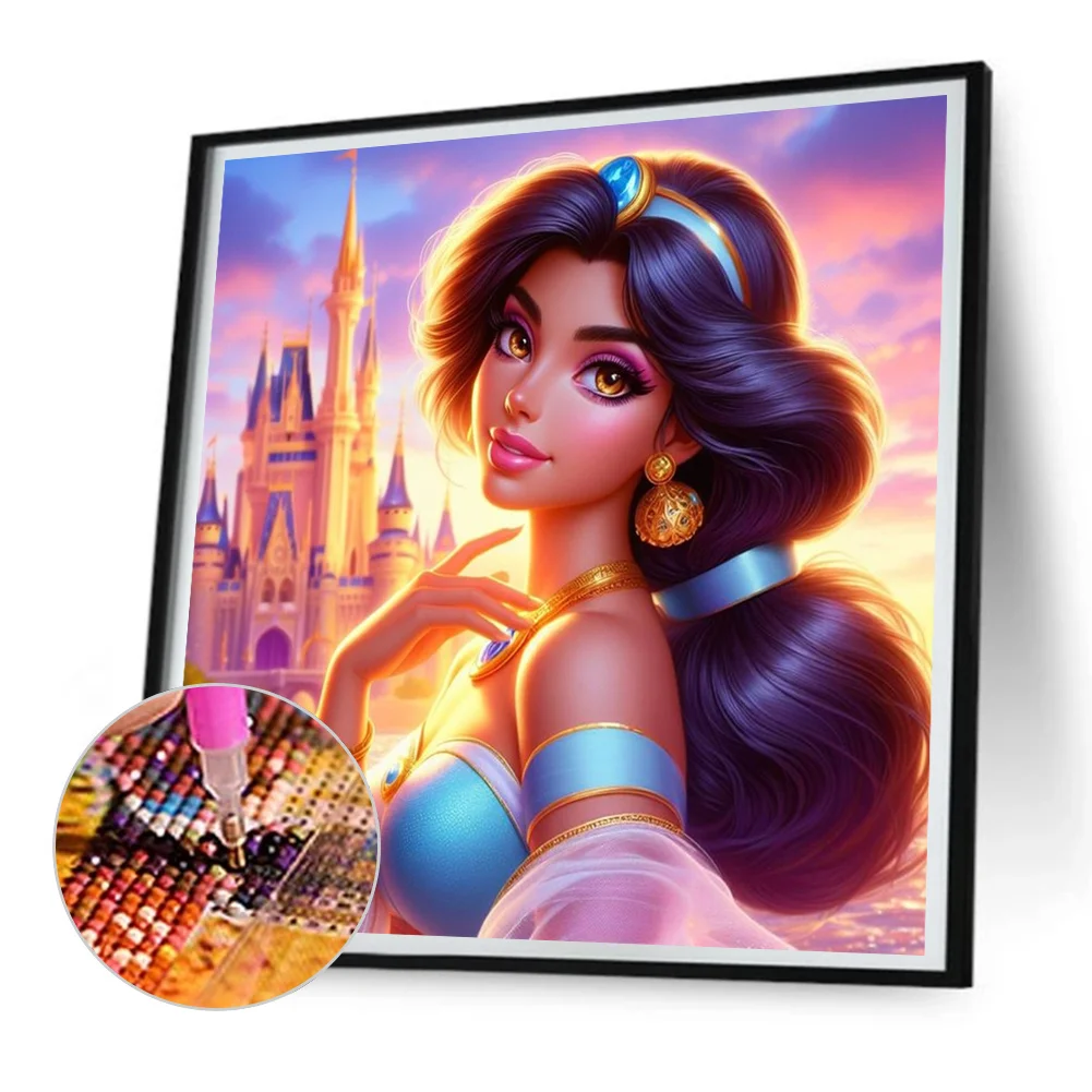 Diamond Painting - Full Round Drill - Mermaid Jasmine(Canvas|30*30cm)