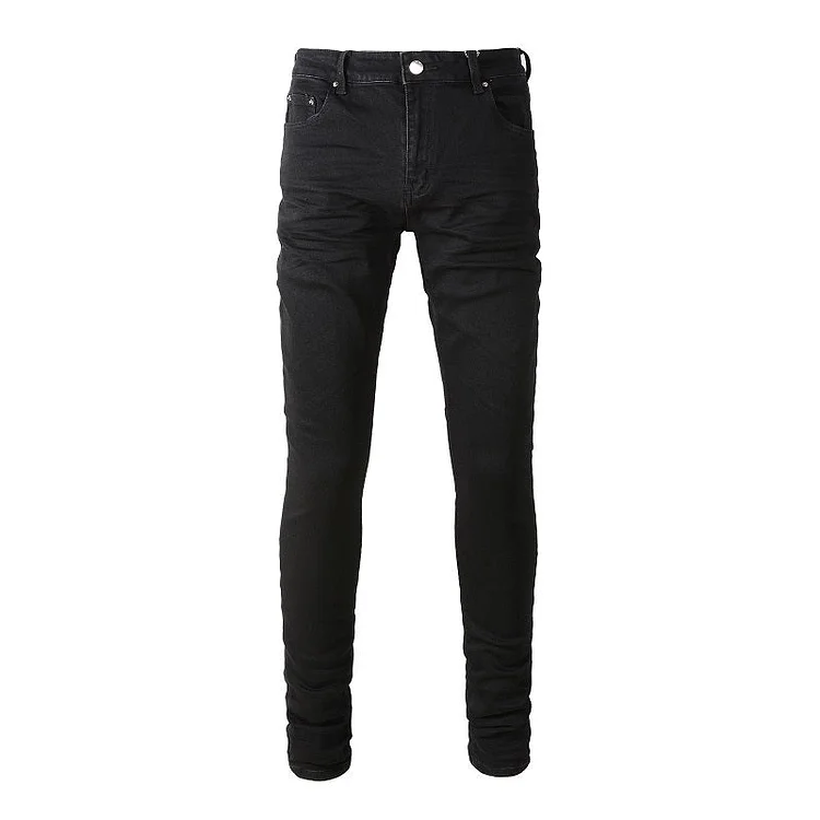 Amiri Jeans Casual Hip Hop Wash Splash-Ink Painted Slim Jeans Casual Fashionable 8800