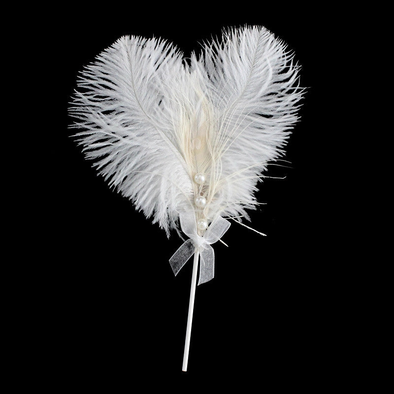 Minimalist Classic Style Feather Cloth Holiday Daily Cake Decorating Supplies