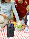 FM AM SW Radio with LED Flashlight Pocket Radio Portable Radio for Home/Outdoor