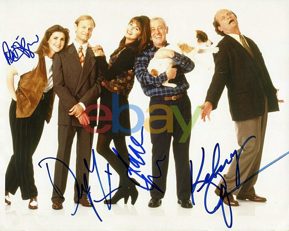 FRASIER CAST SIGNED 8X10 Photo Poster painting X4 KELSEY GRAMMER JANE LEEVES DAVID HYDE PIERCE r