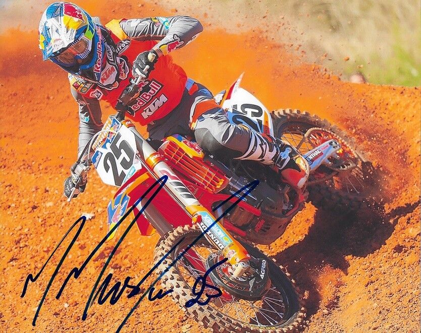 *MARVIN MUSQUIN*SIGNED*AUTOGRAPHED*Photo Poster painting*KTM*RED BULL*SUPERCROSS*8x10