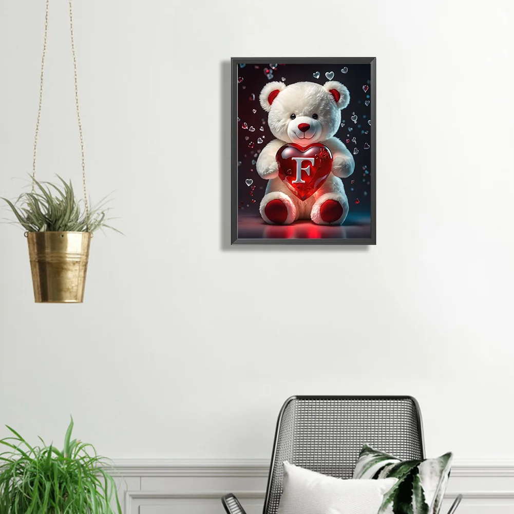 Diamond Painting - Full Square Drill - Bear Love F(Canvas|35*45cm)