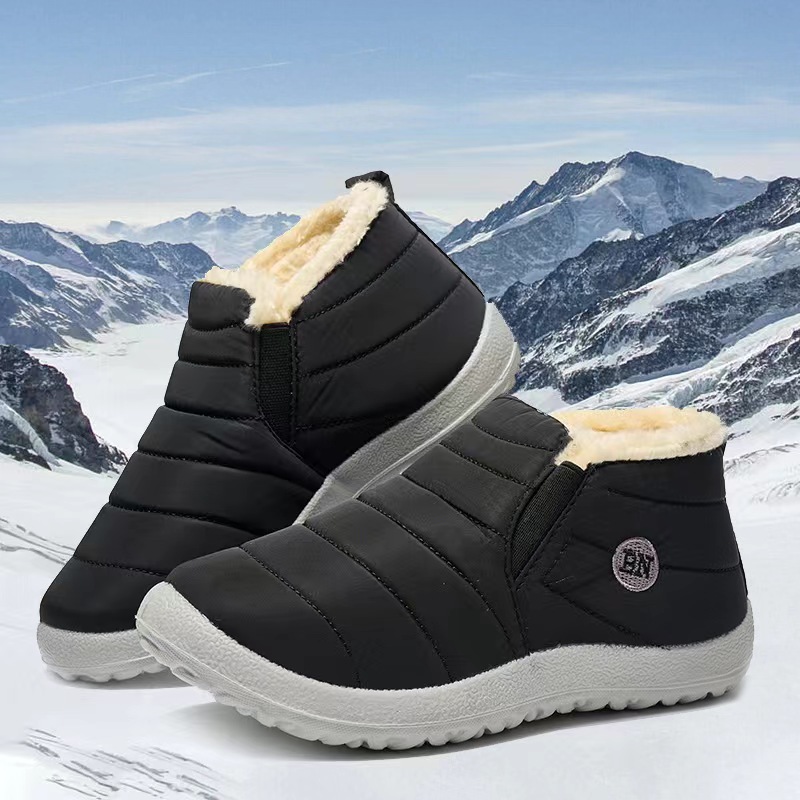 Size EU37 -Women's Warm Plush Fur Snow Boots  | ARKGET