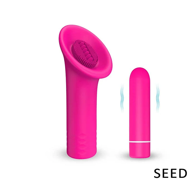 Usb Rechargeable Silicone Licking Sex Toy Vibrator Stimulate Clitoris Tongue Massage For Women 【S137】