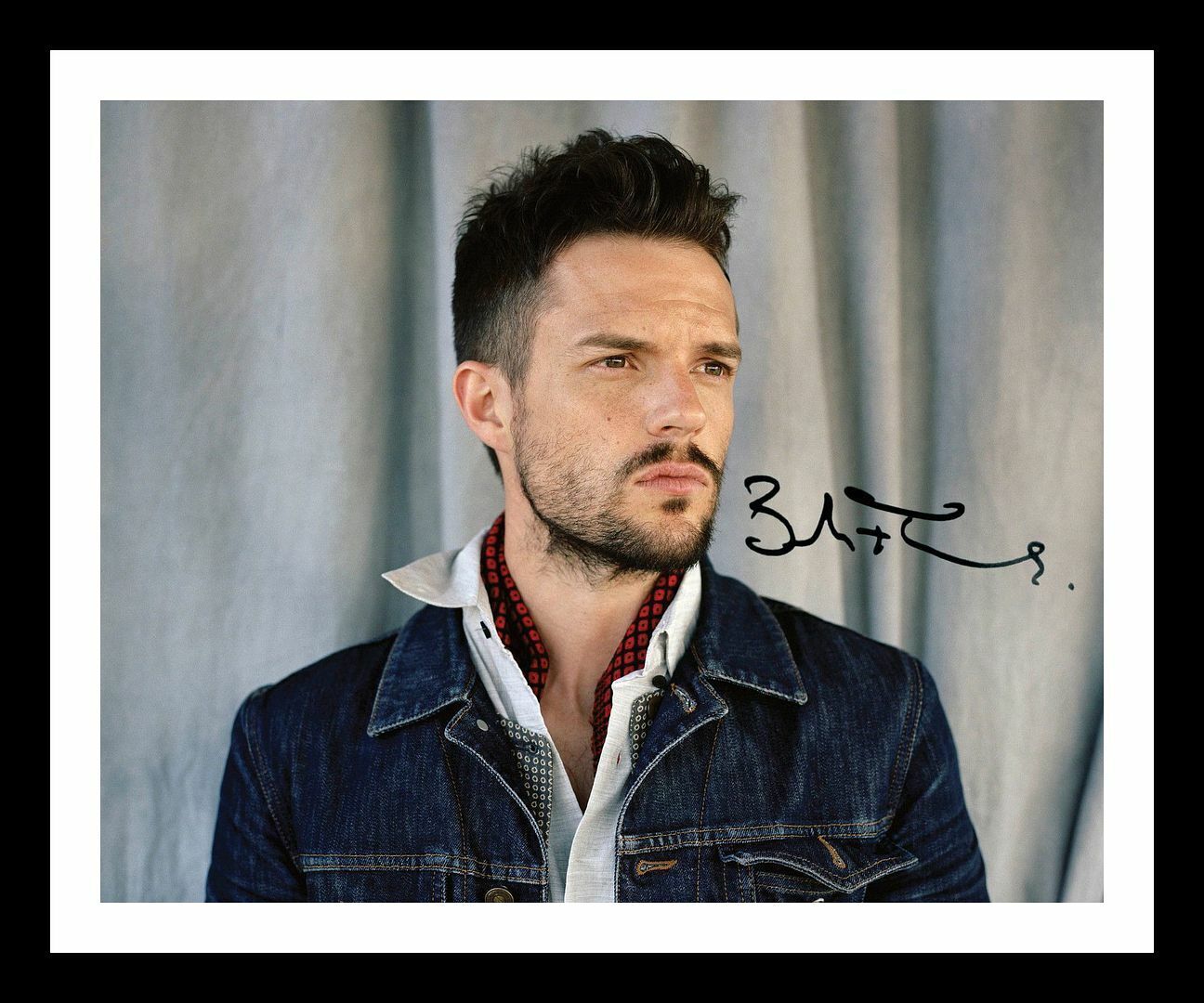 Brandon Flowers - The Killers Autograph Signed & Framed Photo Poster painting