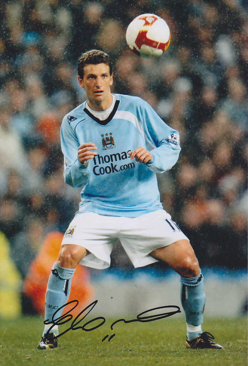 Manchester City F.C Elano Hand Signed Photo Poster painting 12x8.