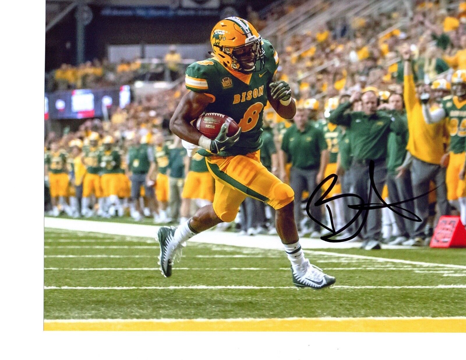 Bruce Anderson North Dakota State Sioux signed autographed 8x10 football Photo Poster painting b