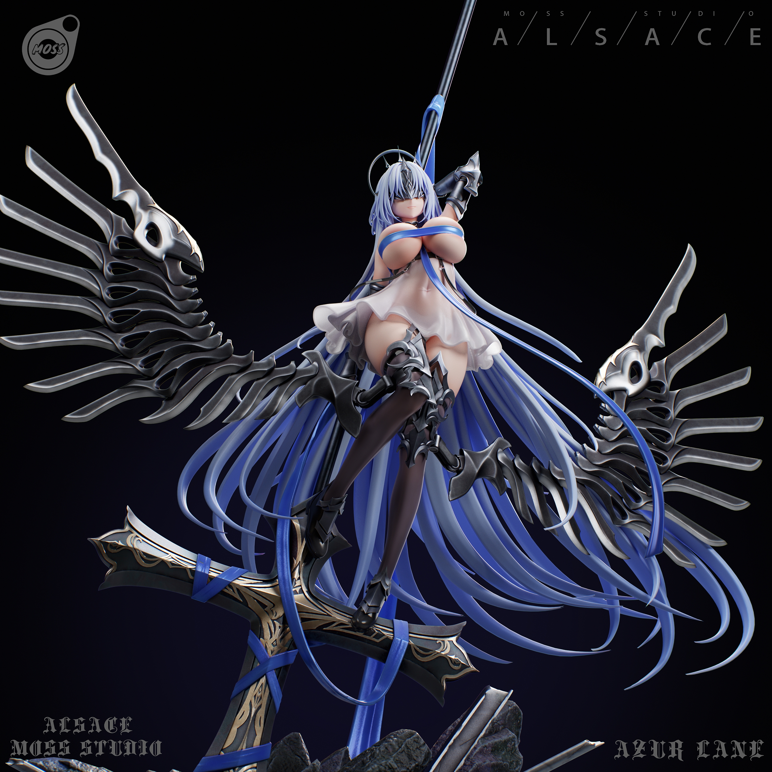 Moss Studio - Azur Lane Alsace 1/6 Statue(GK) (Adult 18+)-