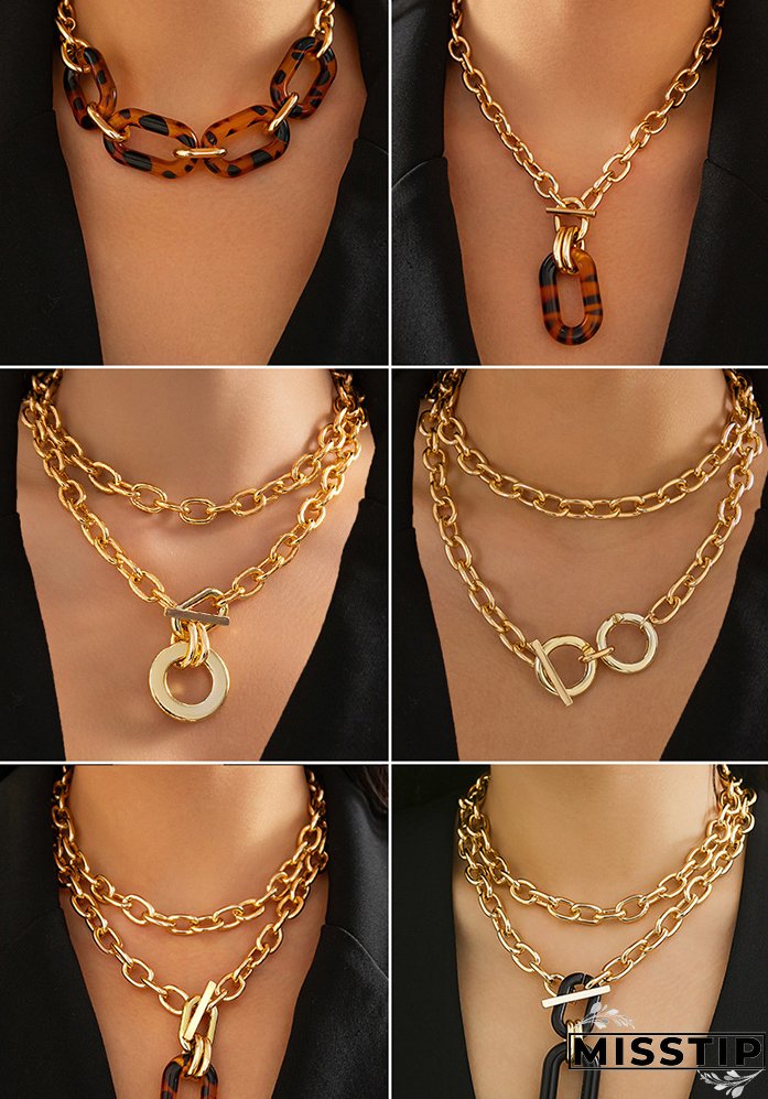 Women accessories style cross chain punk necklace