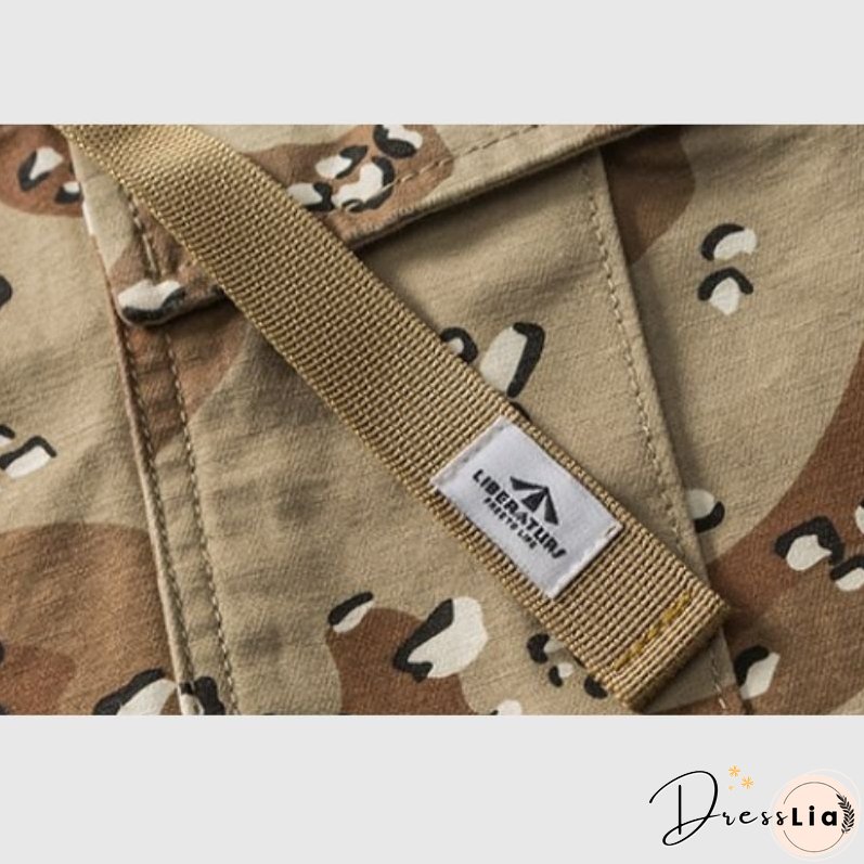 Drawstring Camouflage Shorts